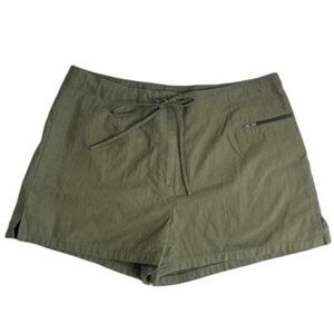 Express Bleus Army Green Vintage Boho Tie Front Shorts JRS Size 5/6